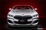  2018-2022 BMW 8 Series G14 Convertible/G15 Coupe/G16 4DR-Gran Coupe 840/850 IMP Style Carbon Fiber Front Bumper Canards - DarwinPRO Aerodynamics 
