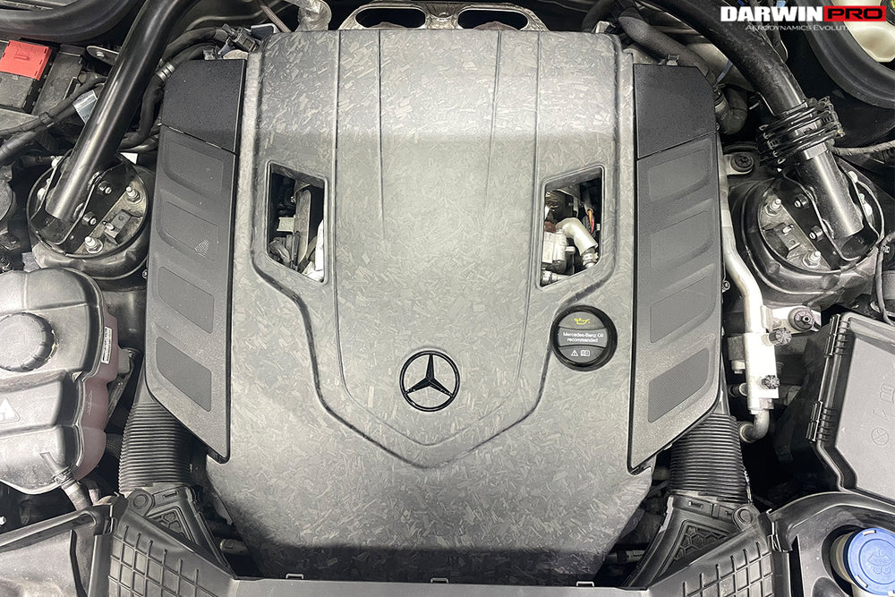 2019-2023 Mercedes Benz W464 G500/G550 G-Class G Wagon Dry Carbon Fiber Engine Cover - DarwinPRO Aerodynamics