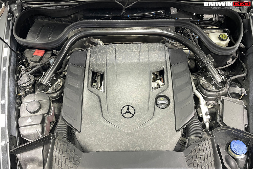 2019-2023 Mercedes Benz W464 G500/G550 G-Class G Wagon Dry Carbon Fiber Engine Cover - DarwinPRO Aerodynamics