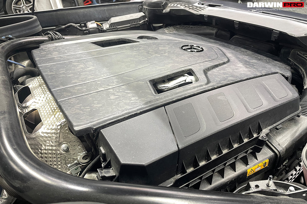 2019-2023 Mercedes Benz W464 G500/G550 G-Class G Wagon Dry Carbon Fiber Engine Cover - DarwinPRO Aerodynamics