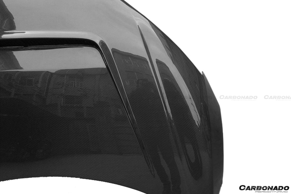 2006-2015 Audi R8 Coupe & Spyder P Style Carbon Fiber Hood - Carbonado