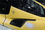  2020-UP Maserati MC20 NVT Style Dry Carbon Fiber Quarter Panel Side Vent Scoops 