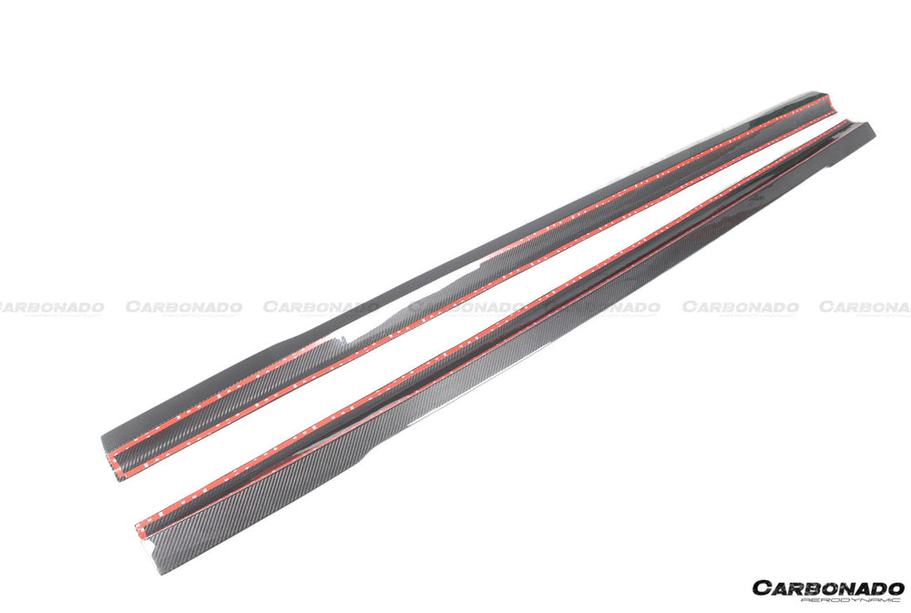 2021-UP Mercedes Benz S Class W223 Sedan MSY Style Side Skirts (Long Model) - Carbonado