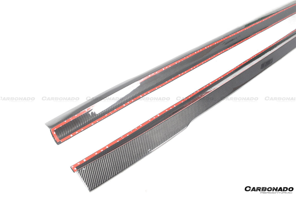 2021-UP Mercedes Benz S Class W223 Sedan MSY Style Side Skirts (Long Model) - Carbonado