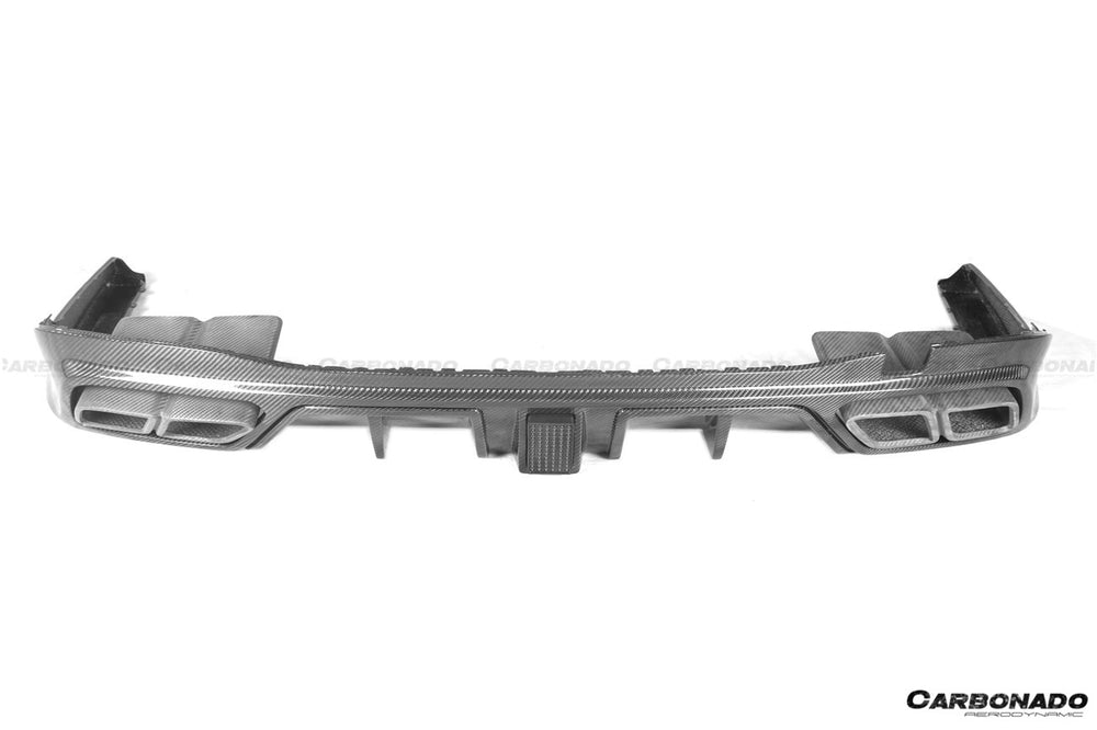 2021-UP Mercedes Benz S Class W223 4Matic Sedan MSY Style Rear Lip with LED Light And Exhaust tips - Carbonado