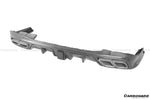  2021-UP Mercedes Benz S Class W223 4Matic Sedan MSY Style Rear Lip with LED Light And Exhaust tips - Carbonado 