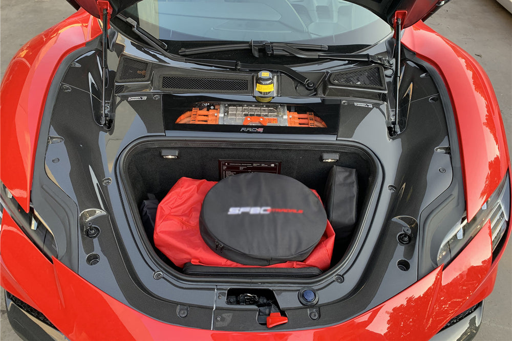 2020-UP Ferrari SF90 Stradale OE Style Autoclave Carbon fiber Front Storage Box Interior - Carbonado