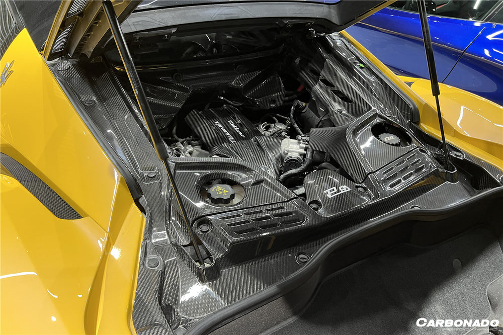 2020-UP Maserati MC20 Dry Carbon Fiber Engine Bay Room Interior - DarwinPRO Aerodynamics