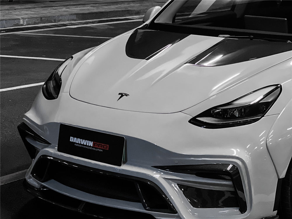 2020-2022 Tesla Model Y IMP Performance Carbon Fiber Front Bumper - DarwinPRO Aerodynamics