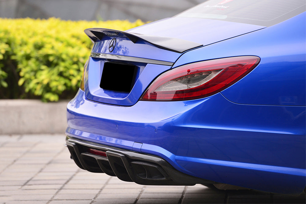 2011-2018 Mercedes Benz CLS & CLS63 AMG W218 RT Style Trunk Spoiler - Carbonado