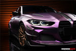  2021-UP BMW M3 G80 G81 BKSSII Style Front Bumper and Front Fender and Side Skirts - DarwinPRO Aerodynamics 