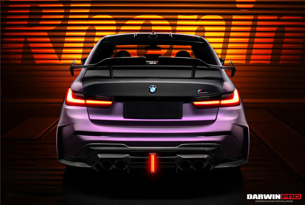 2021-UP BMW M3 G80 G20 BKSSII Style Carbon Fiber Trunk Spoiler - DarwinPRO Aerodynamics