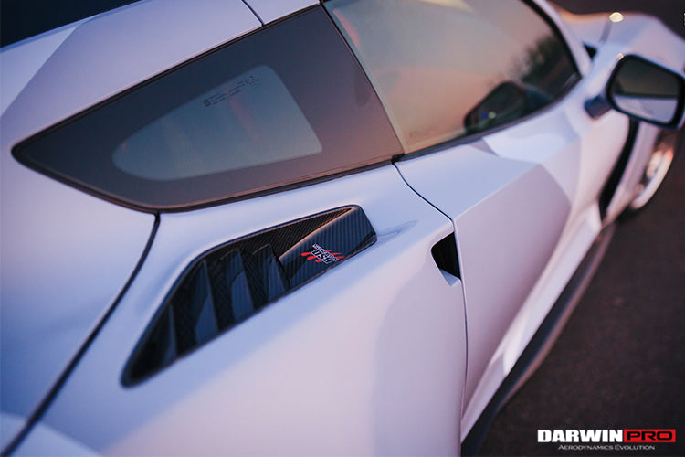 2013-2017 Corvette C7 Z51 Carbon Fiber Rear Quarter Panel Vents - DarwinPRO Aerodynamics