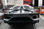  2011-2021 Lamborghini Aventador LP700 LP740 LP750 Coupe/Roadster SVJ Style Part Dry Carbon Fiber Rear Bumper - DarwinPRO Aerodynamics 
