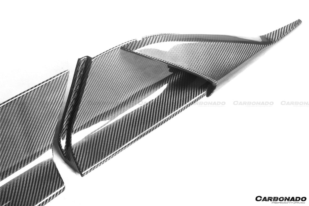 2020-UP Maserati MC20 OE Dry Carbon Fiber Side Skirts - Carbonado