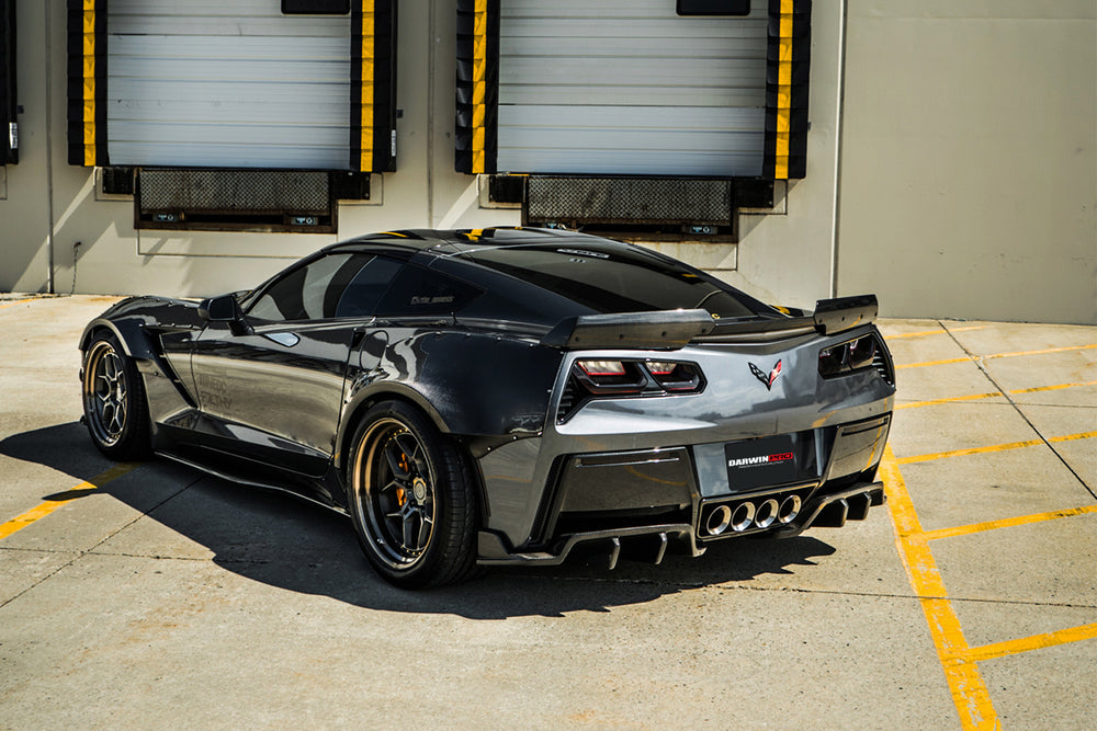 2013-2019 Corvette C7 Z51 Z06 Grandsport Carbon Fiber Trunk Spoiler - DarwinPRO Aerodynamics