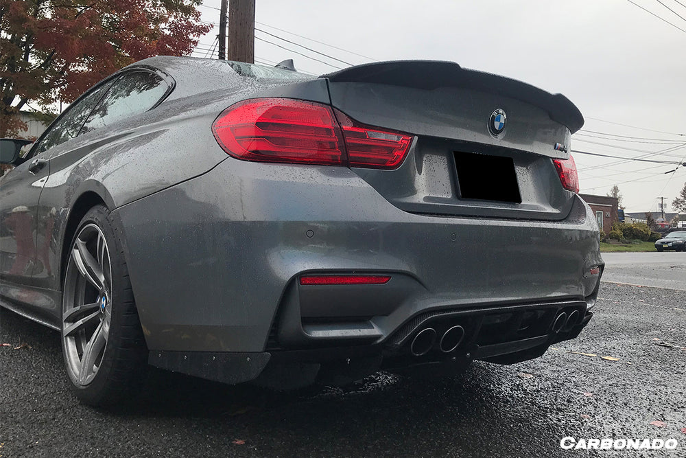 2014-2020 BMW M3 F80 & M4 F82 VA Style Carbon Fiber Rear Lip - Carbonado