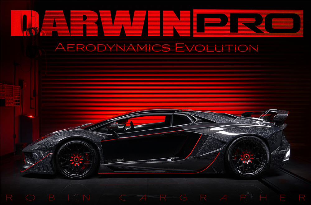 2011-2016 Lamborghini Aventador LP700 Roadster SV-BKSSII Style Engine Hood And Wing - DarwinPRO Aerodynamics