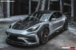  2021+ Tesla Model 3 IMP Performance Partial Carbon Fiber Full Body Kit - DarwinPRO Aerodynamics 