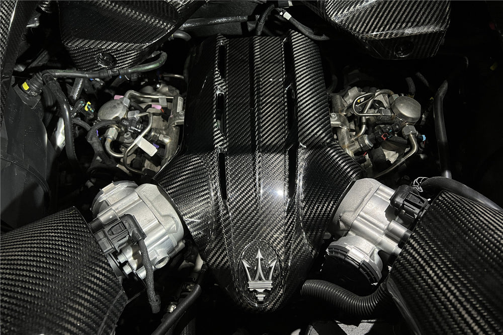2020-UP Maserati MC20 Dry Carbon Fiber Engine Cover Replacement