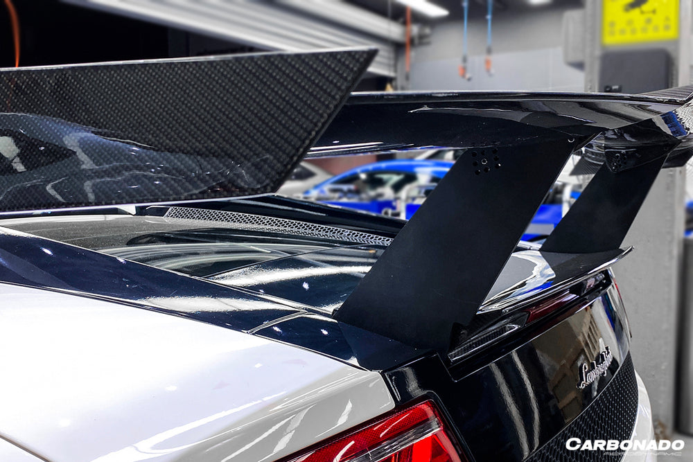 2004-2014 Lamborghini Gallardo STO Style Carbon Fiber Trunk Spoiler - Carbonado