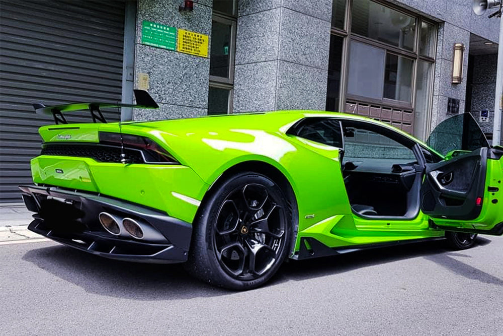 2015-2020 Lamborghini Huracan LP610 AO Style Carbon Fiber Rear Diffuser - DarwinPRO Aerodynamics