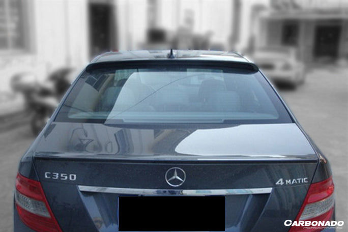 2008-2014 Mercedes Benz C Class W204 Sedan BS Style Roof Spoiler - Carbonado