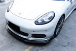  2013-2016 Porsche Panamera 970.2 BS-Sport Style Carbon Fiber Front Lip - Carbonado 