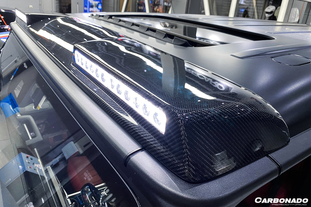 2019-2023 Mercedes Benz G-Class W464 G-Wagon BR Style Front Roof Spoiler - Carbonado