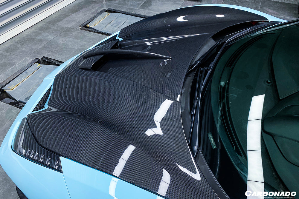 2015-2020 Ferrari 488 GTB/Spyder MA Style Carbon Fiber Hood - Carbonado