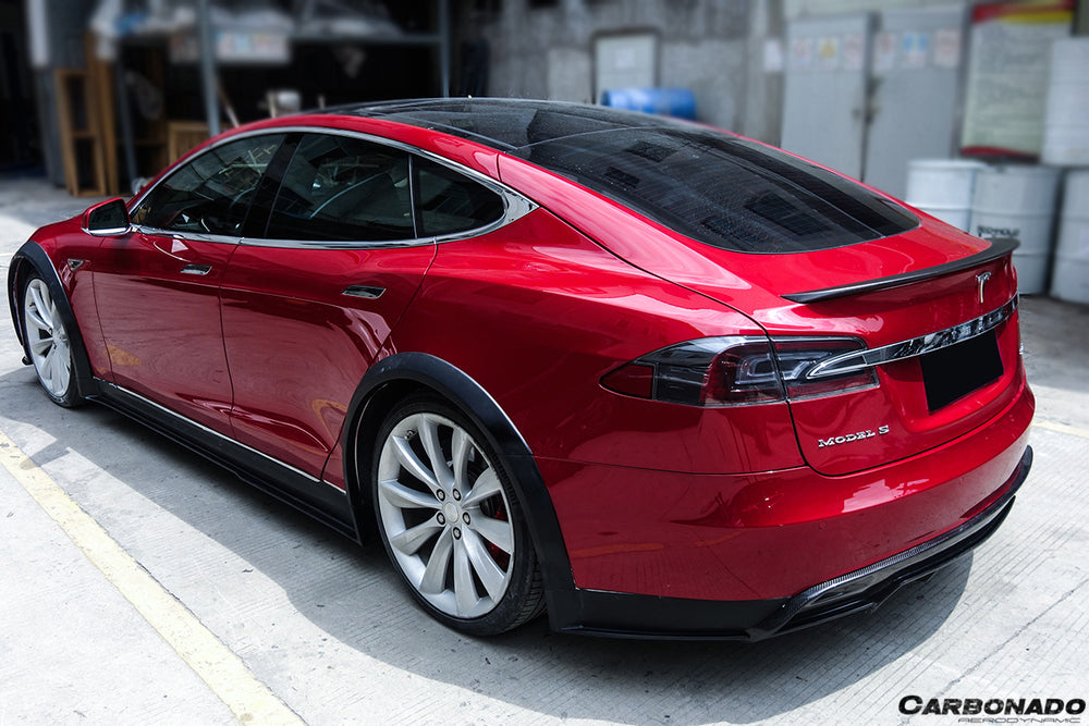 2012-2015 Tesla S Pre-facelift RZS Style Carbon Fiber Full Kit - Carbonado