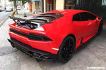  2015-2020 Lamborghini Huracan LP610 RZS Style Side Skirts Vent Canards - DarwinPRO Aerodynamics 