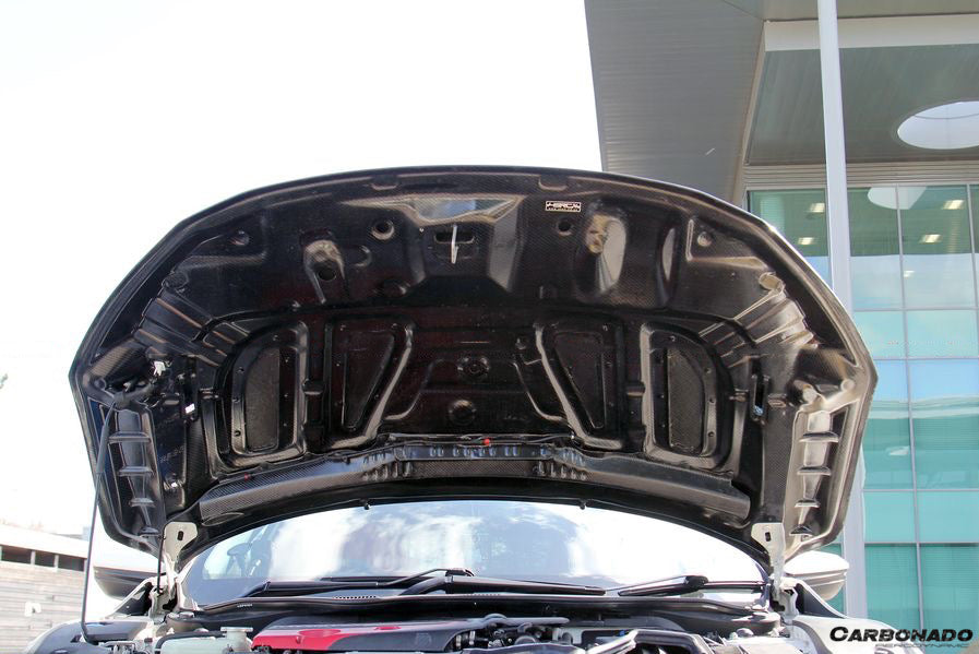 2015-2021 Honda Civic Type R FK8  M Style Autoclave Double Carbon Fiber Hood - Carbonado