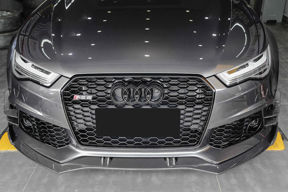 2013-2018 Audi RS6 Avant BS Style Carbon Fiber Front Lip