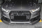  2013-2018 Audi RS6 Avant BS Style Carbon Fiber Front Bumper Canards - Carbonado 