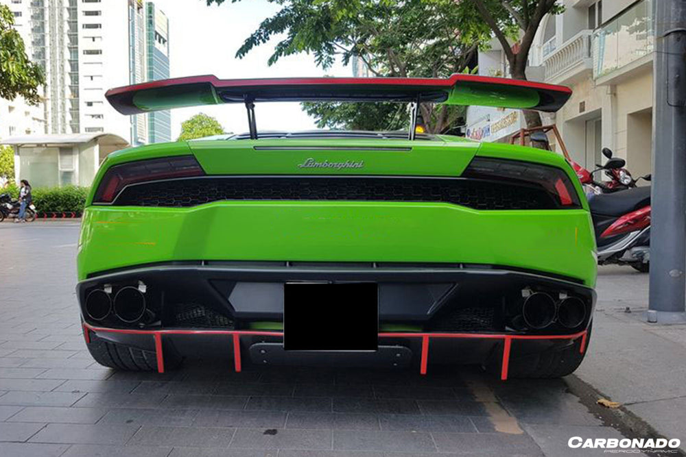 2015-2020 Lamborghini Huracan LP610 RZS Style Carbon Fiber Rear Diffuser - Carbonado