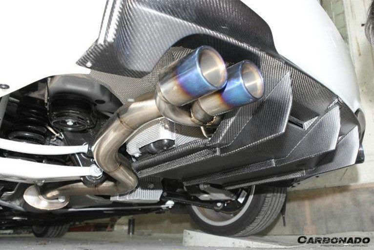 2008-2013 BMW 1M RZ Style Carbon FIber Rear Lip/Diffuser - Carbonado