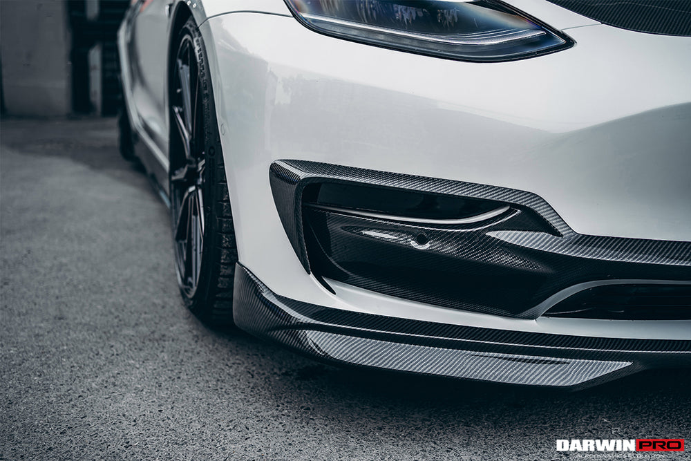 2017-2023 Tesla Model 3 IMP Performance Carbon Fiber Front Lip - DarwinPRO Aerodynamics