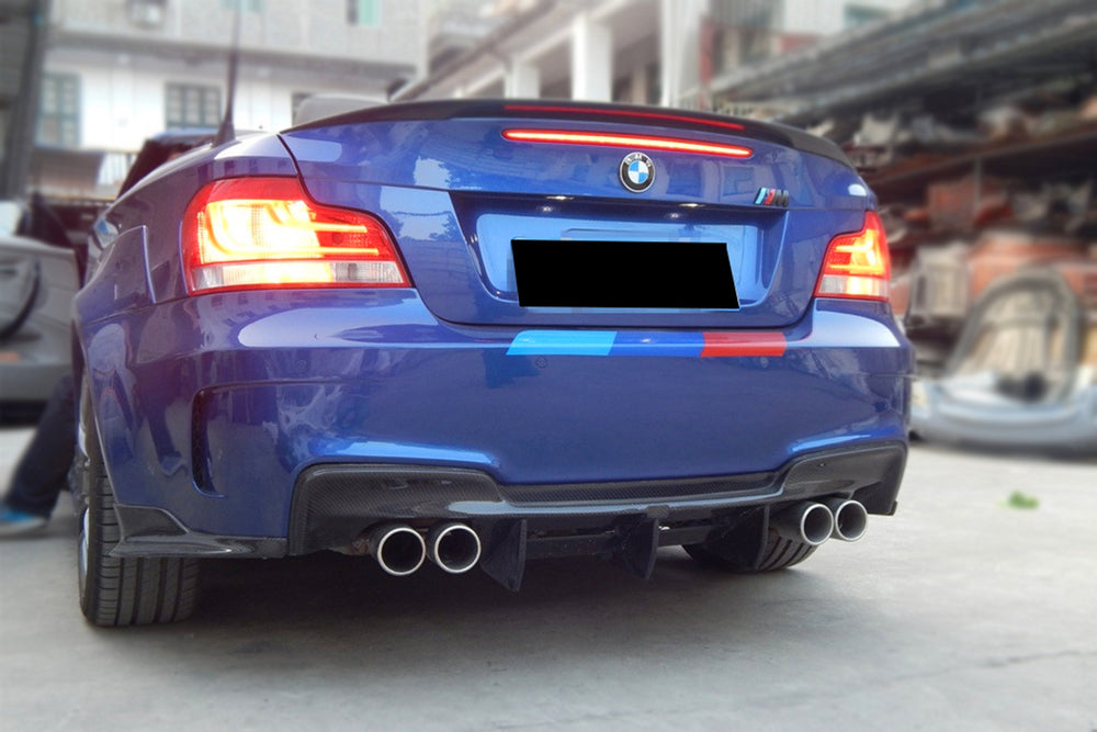 2008-2013 BMW 1 Series E82/E88 1M Style Rear Bumper - Carbonado
