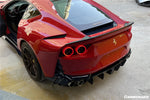  2019-UP Ferrari 812 Superfast MSY Style Trunk Spoiler - Carbonado 