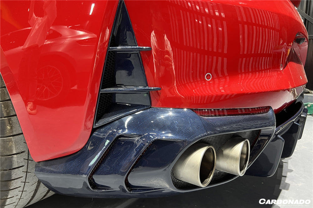 2018-UP Ferrari 812 Superfast /GTS MSY Style Rear Bumper Vents - Carbonado