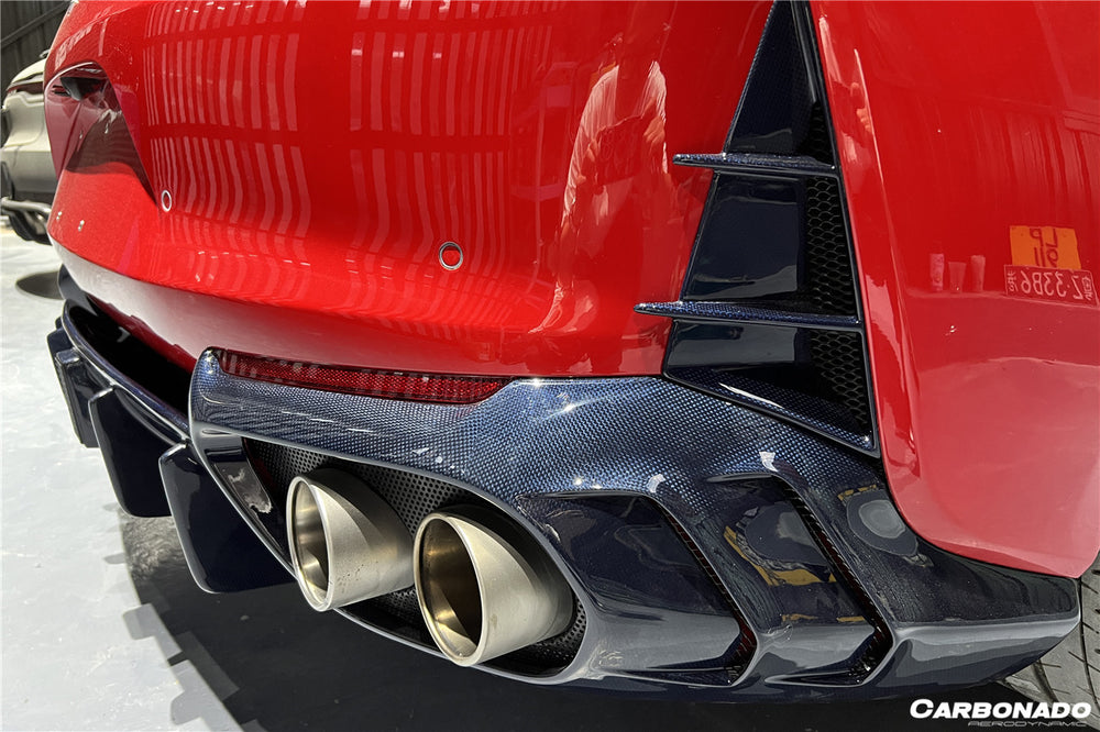 2018-UP Ferrari 812 Superfast /GTS MSY Style Rear Bumper Vents - Carbonado