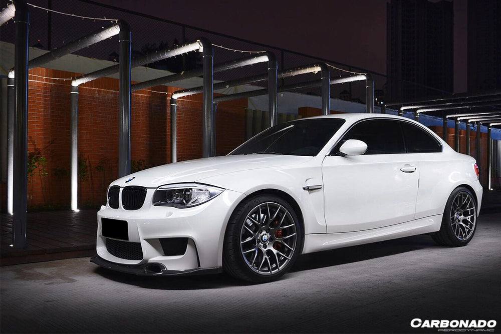2011-2012 BMW 1M RZS Style Carbon Fiber Front Lip - Carbonado