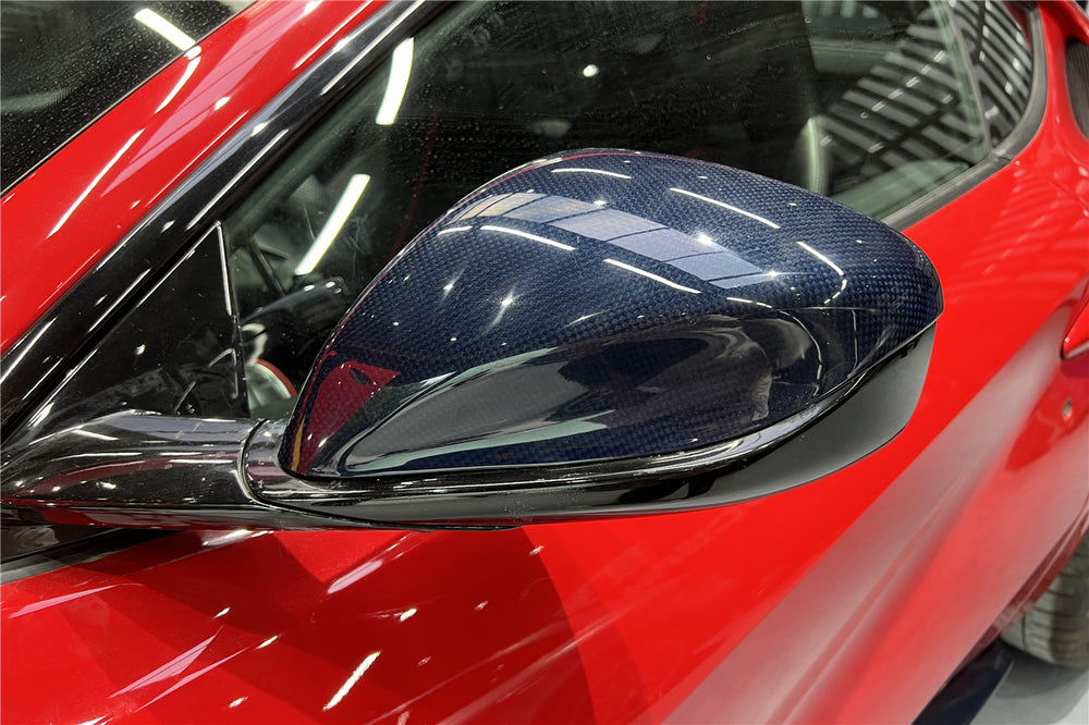 2018-UP Ferrari 812 Superfast & GTS MSY Style Mirror Housing - Carbonado