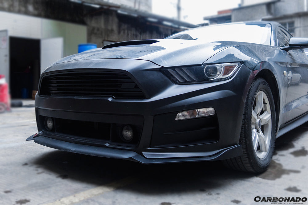 2014-2017 Ford Mustang Rsh Style Carbon Fiber Front Bumper - Carbonado