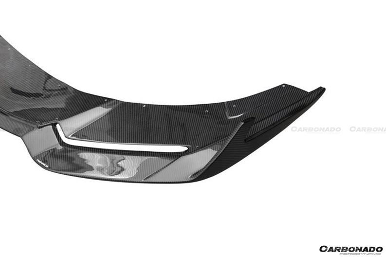 2015-2020 Lamborghini Huracan LP610 RZS Style Carbon Fiber Front Lip - Carbonado