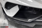  2015-2019 Lamborghini Huracan LP610/LP580 BKSS Style Partial Carbon Front Bumper w/ Lip - DarwinPRO Aerodynamics 