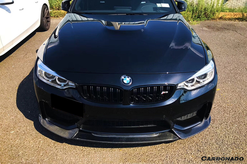 2014-2020 BMW M3 F80 & M4 F82 VA Style Carbon Fiber Front Lip - Carbonado