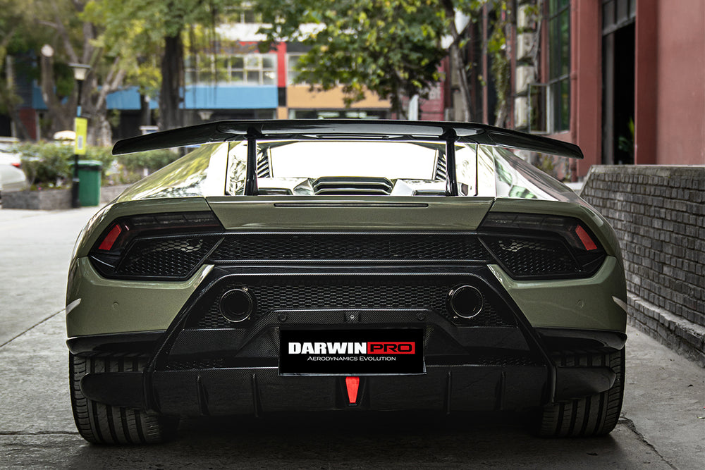 2015-2020 Lamborghini Huracan LP580 OE Style Carbon Rear Bumper Grill - DarwinPRO Aerodynamics