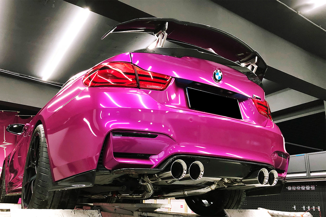 2014-2020 BMW M3 F80 & M4 F82 SM Style Carbon Fiber Rear Lip
